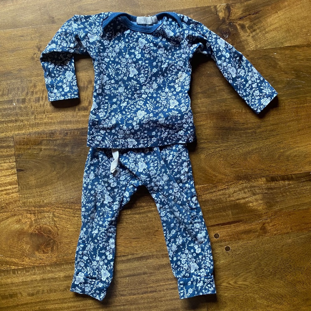 Mabo Liberty of London Summer Blooms Lap Tee and Drawstring Leggings 12 months